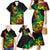 Personalised Reggae Jawaiian Festive Family Matching Mermaid Dress and Hawaiian Shirt Mix Polynesian