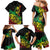 Personalised Reggae Jawaiian Festive Family Matching Mermaid Dress and Hawaiian Shirt Mix Polynesian