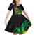 Personalised Reggae Jawaiian Festive Family Matching Off Shoulder Short Dress and Hawaiian Shirt Mix Polynesian