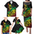 Personalised Reggae Jawaiian Festive Family Matching Puletasi and Hawaiian Shirt Mix Polynesian