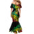 Personalised Reggae Jawaiian Festive Mermaid Dress Mix Polynesian