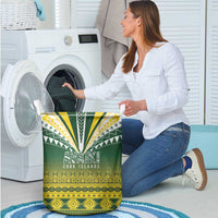 Cook Islands Rugby Laundry Basket Kuki Avaiki LT7 - Polynesian Pride