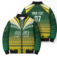 Cook Islands Rugby Custom Bomber Puffer Jacket Kuki Avaiki LT7 - Polynesian Pride