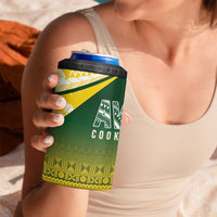 Cook Islands Rugby 4 in 1 Can Cooler Tumbler Kuki Avaiki LT7 - Polynesian Pride