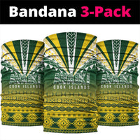 Cook Islands Rugby Neck Gaiter Kuki Avaiki LT7 package One Size: 25*50cm Yellow Green - Polynesian Pride
