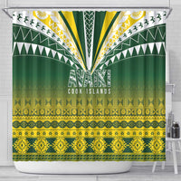 Cook Islands Rugby Shower Curtain Kuki Avaiki LT7 - Polynesian Pride