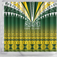 Cook Islands Rugby Shower Curtain Kuki Avaiki LT7 - Polynesian Pride