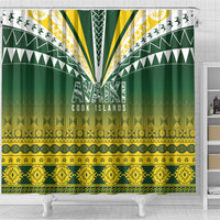Cook Islands Rugby Shower Curtain Kuki Avaiki LT7 - Polynesian Pride