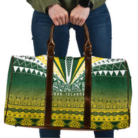 Cook Islands Rugby Travel Bag Kuki Avaiki LT7 Yellow Green - Polynesian Pride