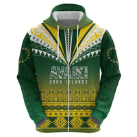 Cook Islands Rugby Custom Zip Hoodie Kuki Avaiki LT7 - Polynesian Pride