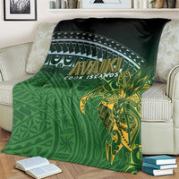 Cook Islands Rugby Kuki Avaiki Blanket Tribal Turtle LT7 - Polynesian Pride