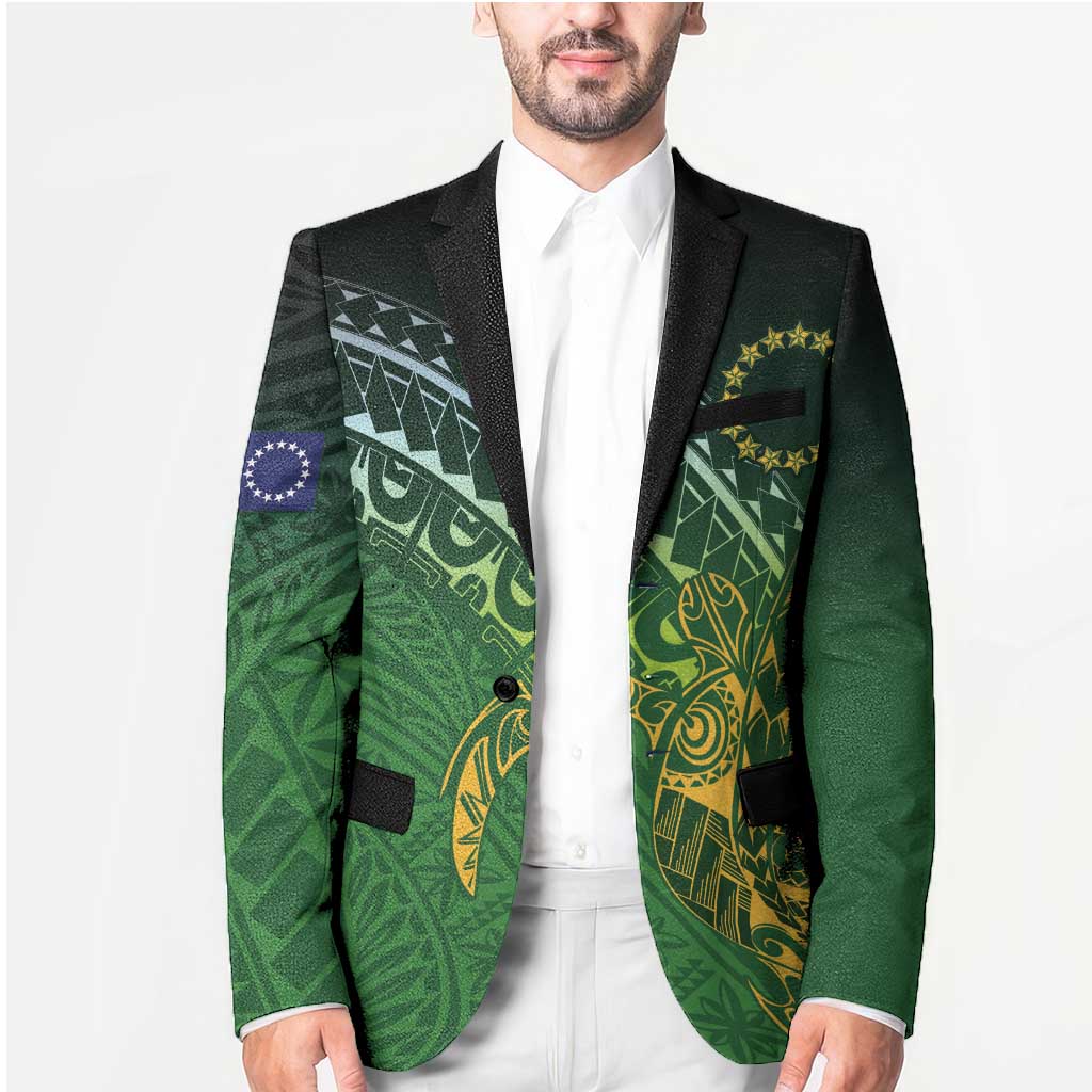Cook Islands Rugby Kuki Avaiki Blazer Tribal Turtle LT7 - Polynesian Pride