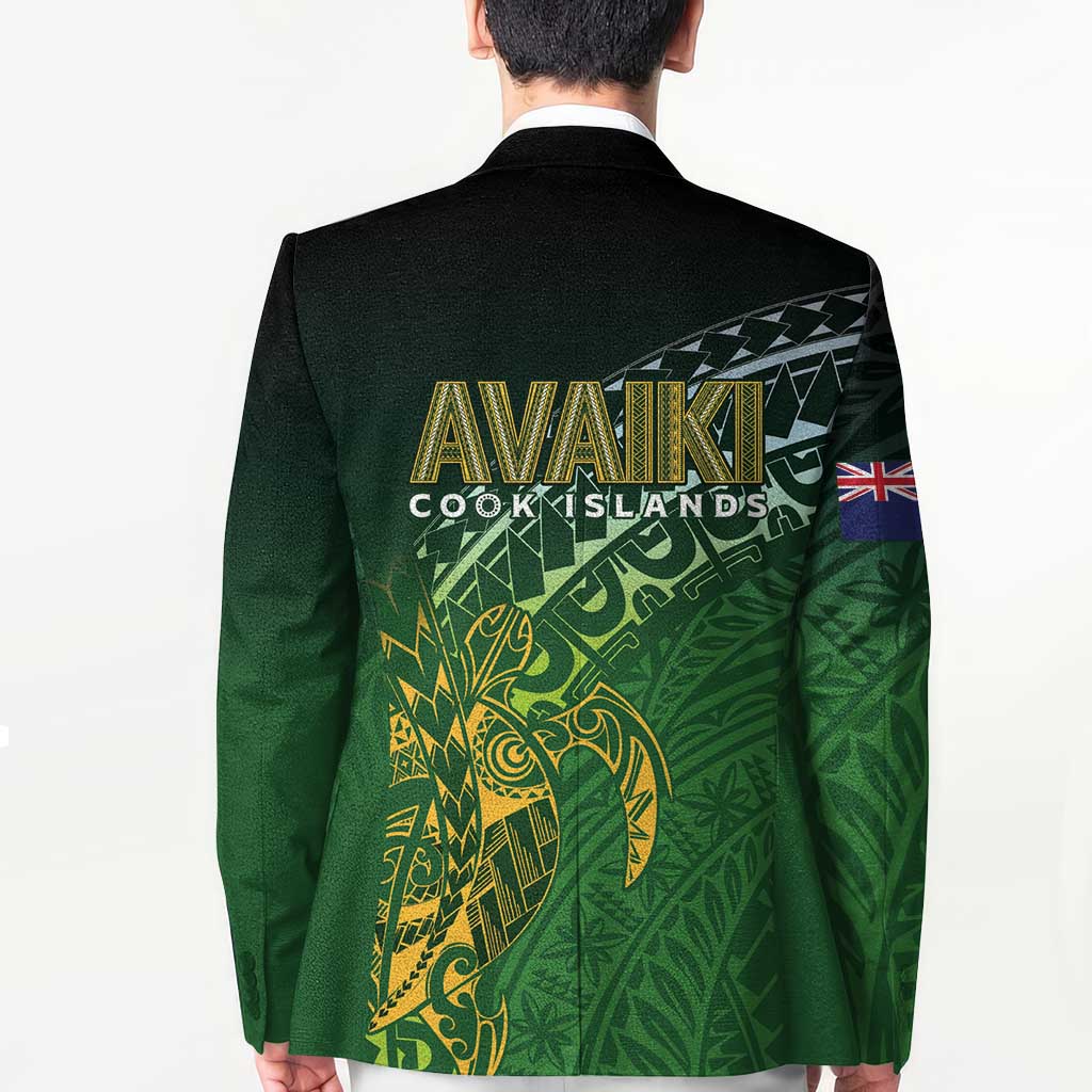 Cook Islands Rugby Kuki Avaiki Blazer Tribal Turtle LT7 - Polynesian Pride