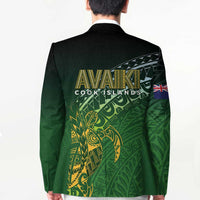 Cook Islands Rugby Kuki Avaiki Blazer Tribal Turtle LT7 - Polynesian Pride