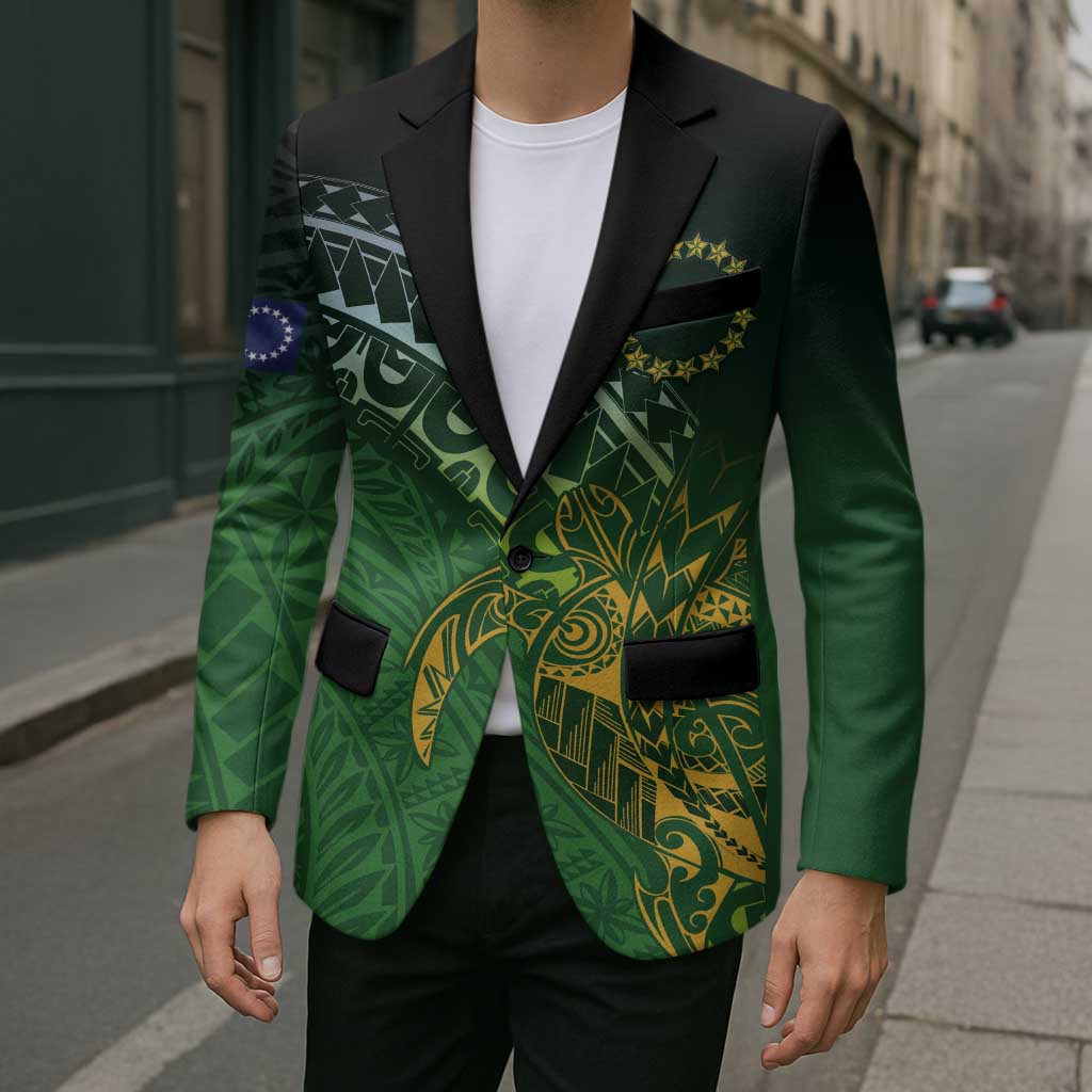 Cook Islands Rugby Kuki Avaiki Blazer Tribal Turtle LT7 - Polynesian Pride