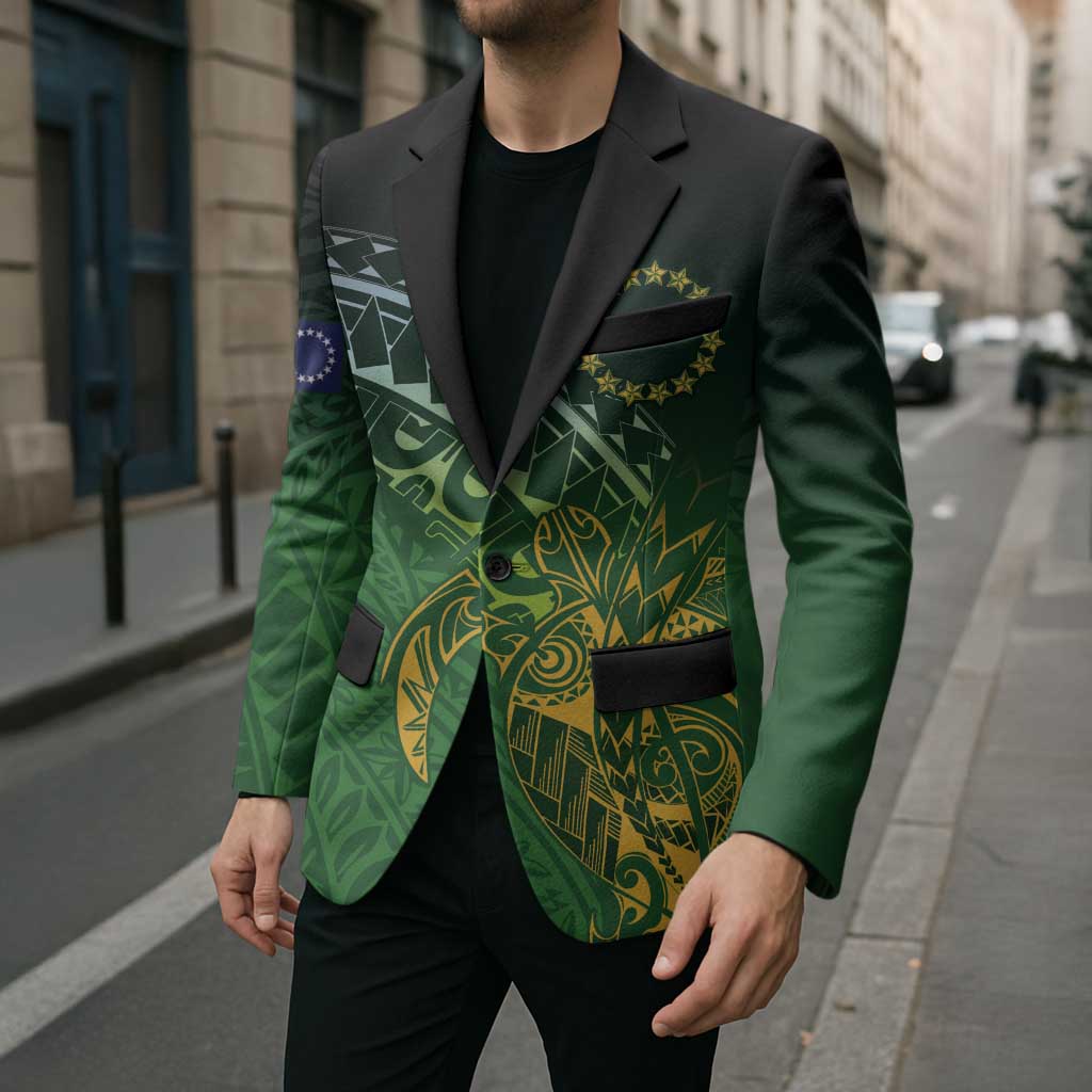 Cook Islands Rugby Kuki Avaiki Blazer Tribal Turtle LT7 - Polynesian Pride