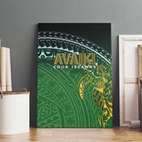 Cook Islands Rugby Kuki Avaiki Canvas Wall Art Tribal Turtle LT7 - Polynesian Pride