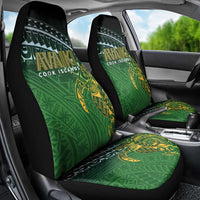 Cook Islands Rugby Kuki Avaiki Car Seat Cover Tribal Turtle LT7 - Polynesian Pride