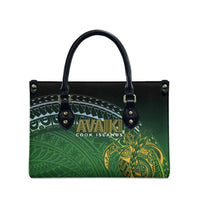 Cook Islands Rugby Kuki Avaiki Leather Bag Tribal Turtle LT7 - Polynesian Pride