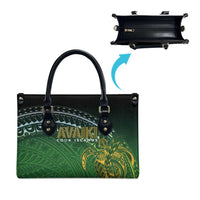 Cook Islands Rugby Kuki Avaiki Leather Bag Tribal Turtle LT7 - Polynesian Pride