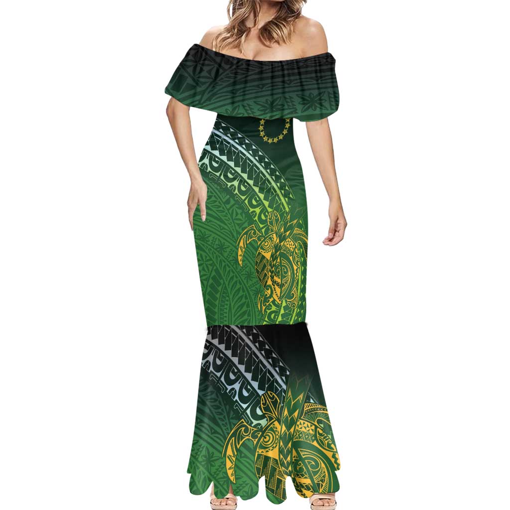 Cook Islands Rugby Kuki Avaiki Mermaid Dress Tribal Turtle LT7 - Polynesian Pride