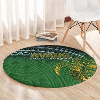 Cook Islands Rugby Kuki Avaiki Round Carpet Tribal Turtle LT7 - Polynesian Pride