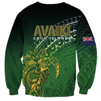 Cook Islands Rugby Kuki Avaiki Sweatshirt Tribal Turtle LT7 - Polynesian Pride