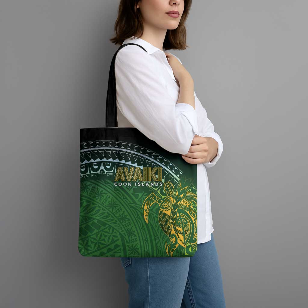 Cook Islands Rugby Kuki Avaiki Tote Bag Tribal Turtle LT7 - Polynesian Pride