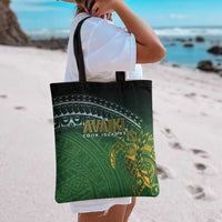 Cook Islands Rugby Kuki Avaiki Tote Bag Tribal Turtle LT7 - Polynesian Pride