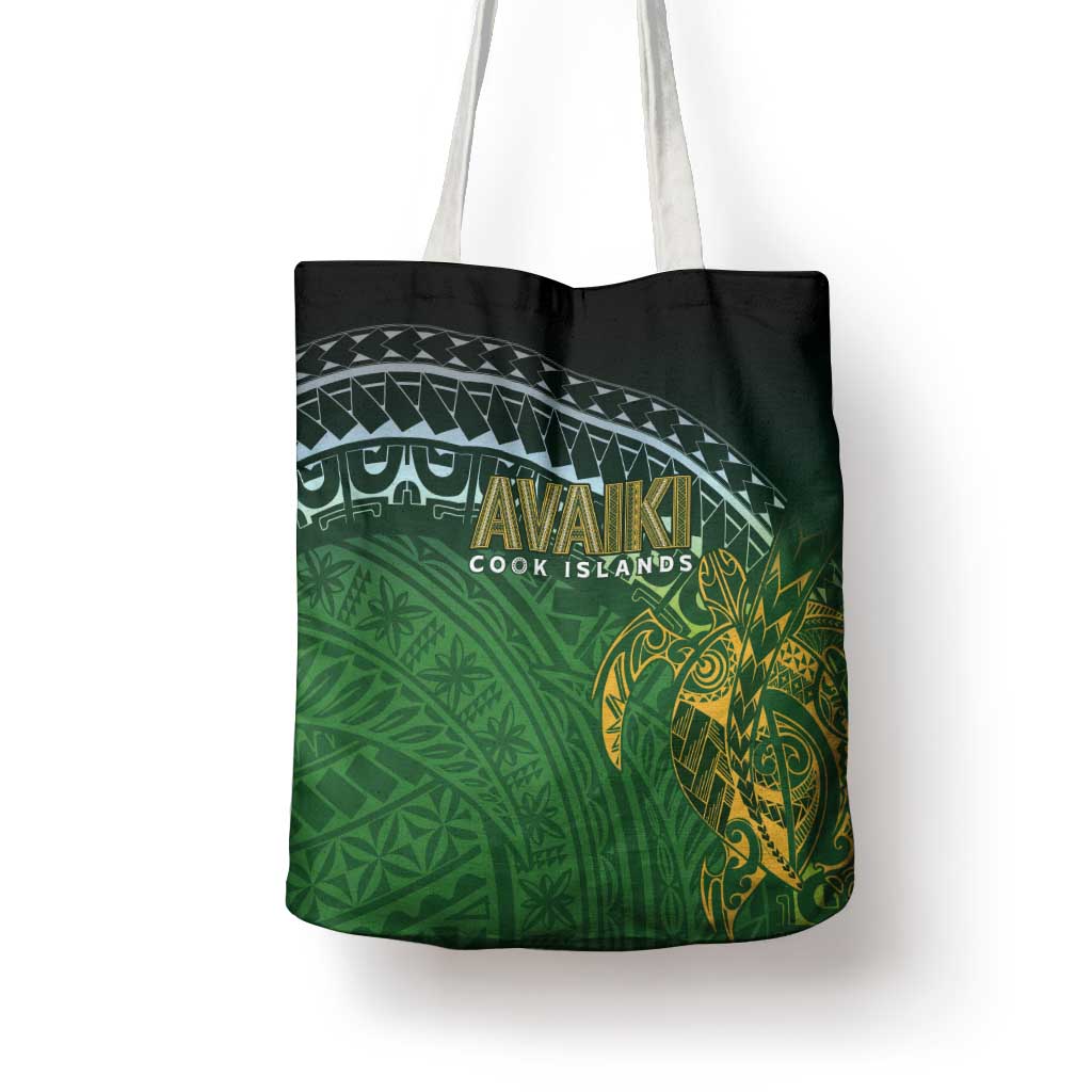 Cook Islands Rugby Kuki Avaiki Tote Bag Tribal Turtle LT7 - Polynesian Pride