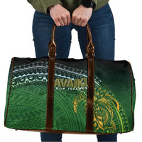 Cook Islands Rugby Kuki Avaiki Travel Bag Tribal Turtle LT7 Dark Green - Polynesian Pride