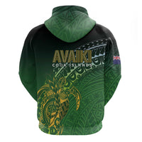 Cook Islands Rugby Kuki Avaiki Zip Hoodie Tribal Turtle LT7 - Polynesian Pride