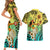 Honolulu Hawaii Couples Matching Short Sleeve Bodycon Dress and Hawaiian Shirt Ilima Plumeria with Hula Girl LT7 - Polynesian Pride