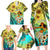 Honolulu Hawaii Family Matching Long Sleeve Bodycon Dress and Hawaiian Shirt Ilima Plumeria with Hula Girl LT7 - Polynesian Pride