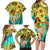 Honolulu Hawaii Family Matching Long Sleeve Bodycon Dress and Hawaiian Shirt Ilima Plumeria with Hula Girl LT7 - Polynesian Pride