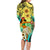 Honolulu Hawaii Family Matching Long Sleeve Bodycon Dress and Hawaiian Shirt Ilima Plumeria with Hula Girl LT7 - Polynesian Pride