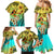 Honolulu Hawaii Family Matching Mermaid Dress and Hawaiian Shirt Ilima Plumeria with Hula Girl LT7 - Polynesian Pride