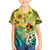 Honolulu Hawaii Family Matching Off Shoulder Long Sleeve Dress and Hawaiian Shirt Ilima Plumeria with Hula Girl LT7 Son's Shirt Colorful - Polynesian Pride