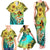 Honolulu Hawaii Family Matching Tank Maxi Dress and Hawaiian Shirt Ilima Plumeria with Hula Girl LT7 - Polynesian Pride