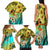 Honolulu Hawaii Family Matching Tank Maxi Dress and Hawaiian Shirt Ilima Plumeria with Hula Girl LT7 - Polynesian Pride