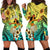 Honolulu Hawaii Hoodie Dress Ilima Plumeria with Hula Girl LT7 - Polynesian Pride