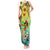 Honolulu Hawaii Tank Maxi Dress Ilima Plumeria with Hula Girl LT7 Women Colorful - Polynesian Pride