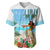 Personalised Hawaii Hula Girl Baseball Jersey Honolulu Festival LT7 Art - Polynesian Pride