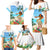 Personalised Hawaii Hula Girl Family Matching Mermaid Dress and Hawaiian Shirt Honolulu Festival LT7 - Polynesian Pride