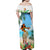 Personalised Hawaii Hula Girl Family Matching Off Shoulder Maxi Dress and Hawaiian Shirt Honolulu Festival LT7 - Polynesian Pride