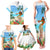 Personalised Hawaii Hula Girl Family Matching Tank Maxi Dress and Hawaiian Shirt Honolulu Festival LT7 - Polynesian Pride