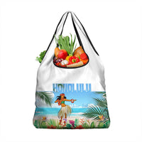 Personalised Hawaii Hula Girl Grocery Bag Honolulu Festival LT7 1-pack One Size Art - Polynesian Pride