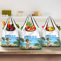 Personalised Hawaii Hula Girl Grocery Bag Honolulu Festival LT7 3-pack One Size Art - Polynesian Pride