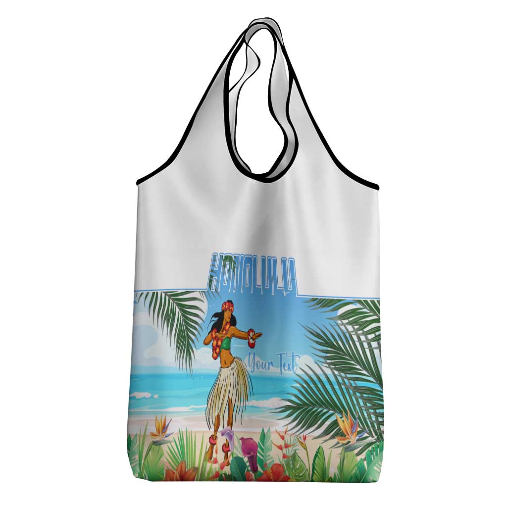 Personalised Hawaii Hula Girl Grocery Bag Honolulu Festival LT7 - Polynesian Pride