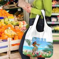 Personalised Hawaii Hula Girl Grocery Bag Honolulu Festival LT7 - Polynesian Pride